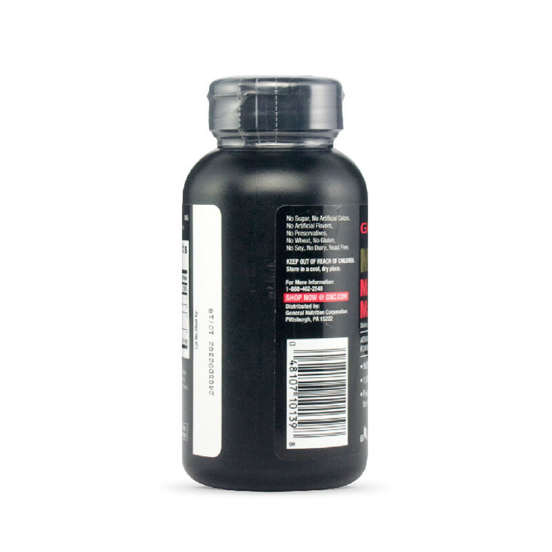 GNC Peruvian Maca Essence Tablets MAKA Black Maca Arginine Yohimbine improves male function and promotes testicles imported from the United States Maca 60 capsules * 1 bottle (tablets)