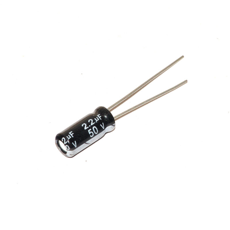 TaoTimeClub electrolytic capacitor 50V/2.2UF volume 5*11 aluminum electrolytic capacitor 10 pieces
