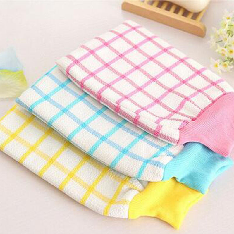 Double-layer thickened bath towel, mud bath towel, bath towel and bath gloves