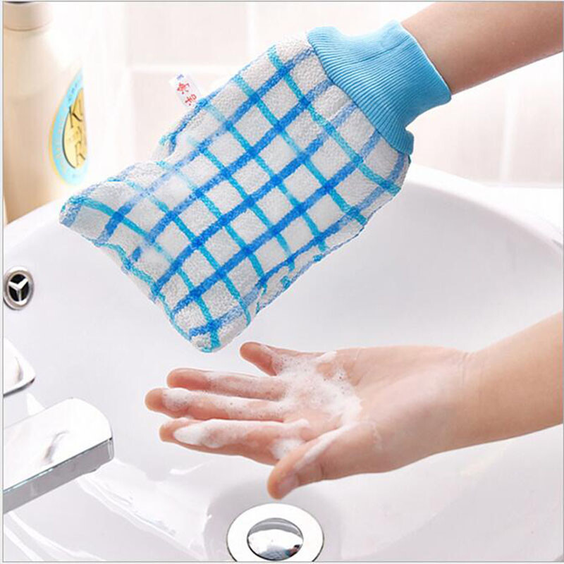 Double-layer thickened bath towel, mud bath towel, bath towel and bath gloves