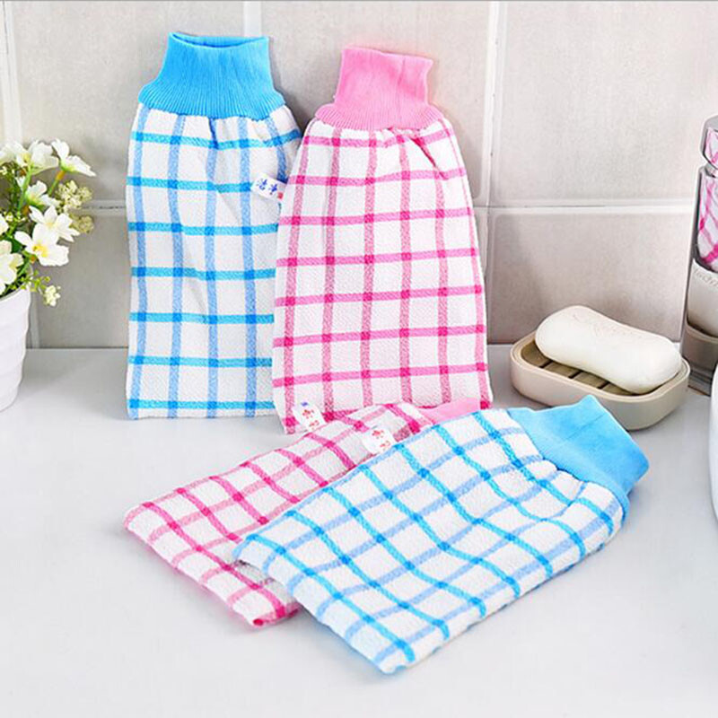 Double-layer thickened bath towel, mud bath towel, bath towel and bath gloves