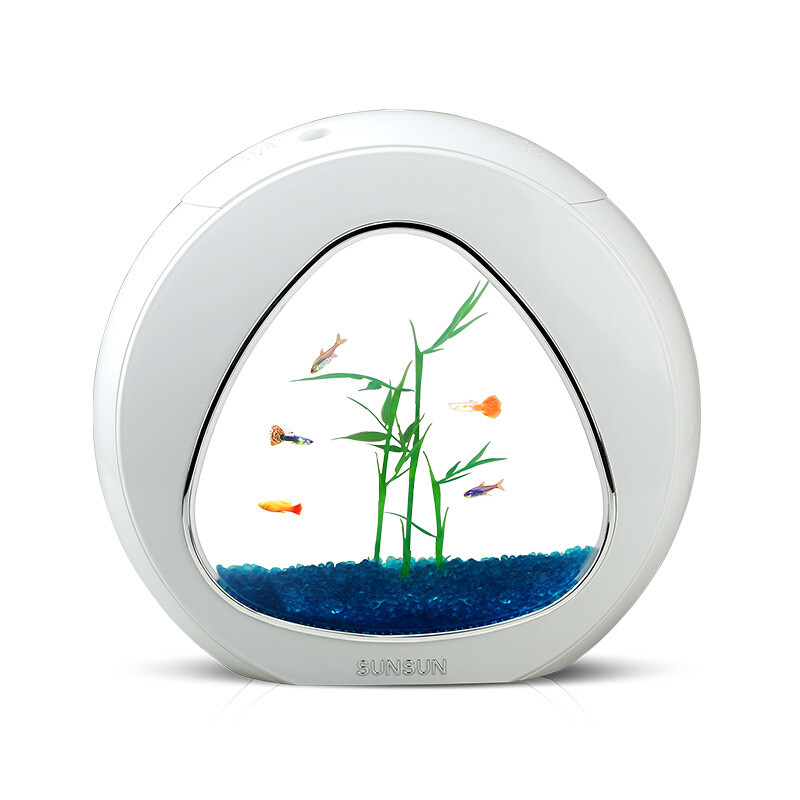 Aquarium Small Desktop Creative Coffee Table Goldfish Aquarium Small Desktop Creative Coffee Table Goldfish Office Eco Acrylic Landscaping Ya 02 Ice White With