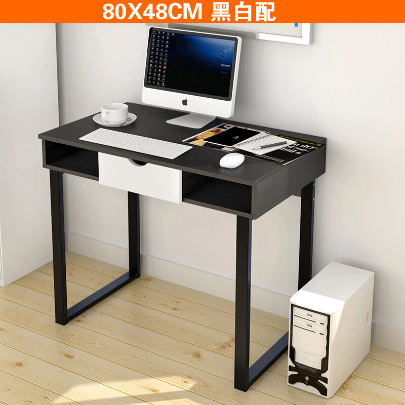 Paden Home Computer Desk Simple Modern Desktop Paden Home Computer Desk Simple Modern Desktop Writing Student 80cm Black And White