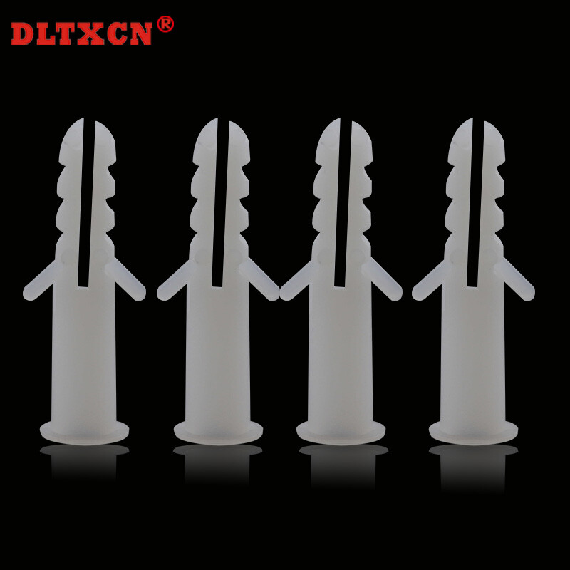 DLTXCN round plastic expansion tube plastic expansion plug white rubber plug nylon expansion plug M 6/8/10/12mm6mm 6mm1000 pieces