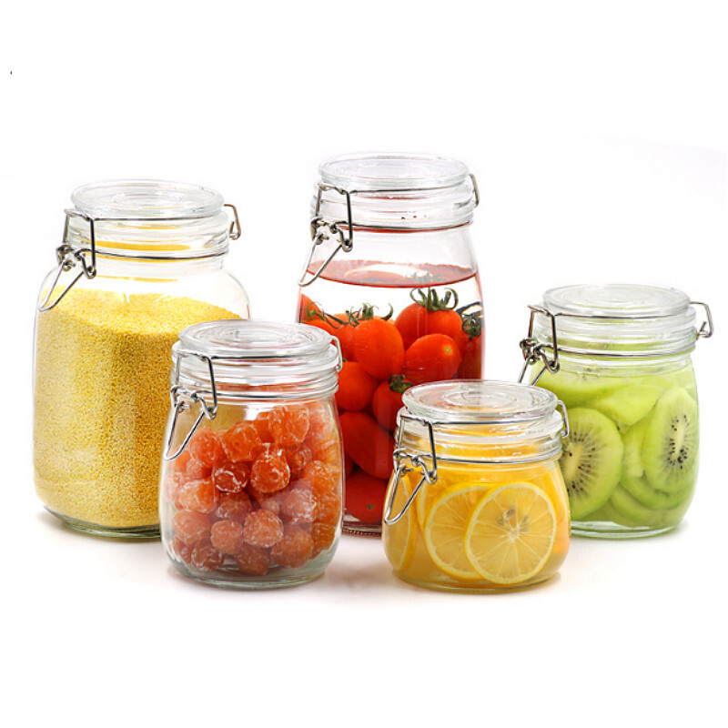 Liuyang sealed jar buckle honey tea enzyme sealed bottle glass storage pickle jar kimchi jar buckle 1000ml