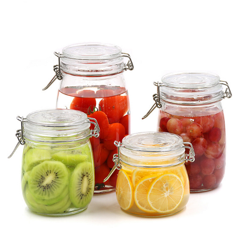 Liuyang sealed jar buckle honey tea enzyme sealed bottle glass storage pickle jar kimchi jar buckle 1000ml