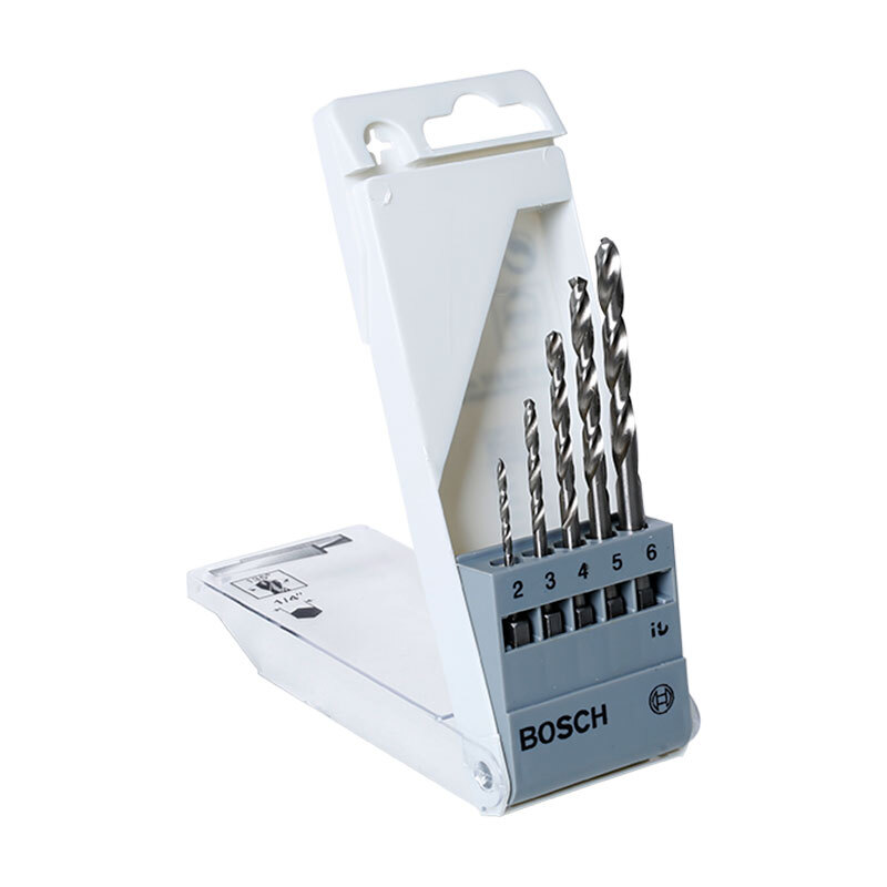 BOSCH 5-piece hexagonal handle metalworking twist drill bit set