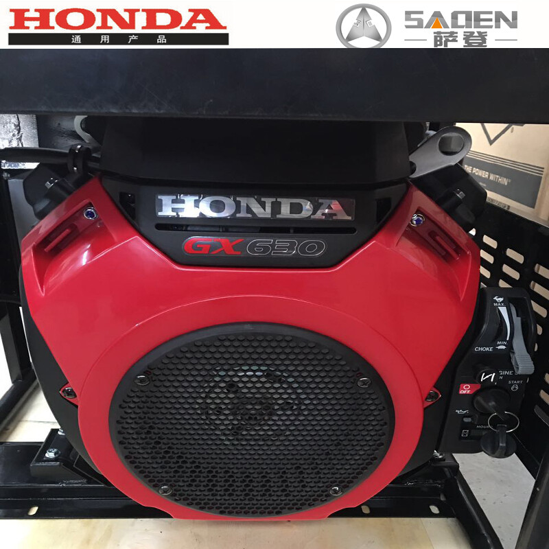 Saden 10KW gasoline generator Japan HONDA Honda imported double-cylinder power ten kilowatt generator set single-phase 220V three-phase voltage 380V original Honda 10KW gasoline generator GX630