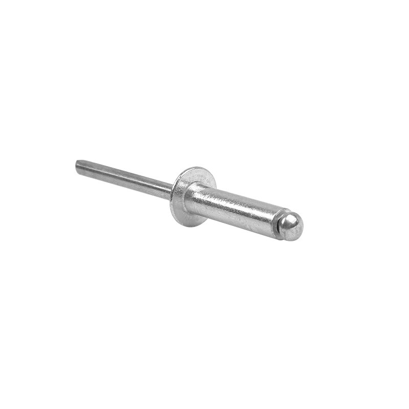 Guwanji aluminum core blind rivets, round head rivets, aluminum open K-shaped decorative nails, blind rivets, core blind rivets M4*10 (100 pieces) aluminum round head