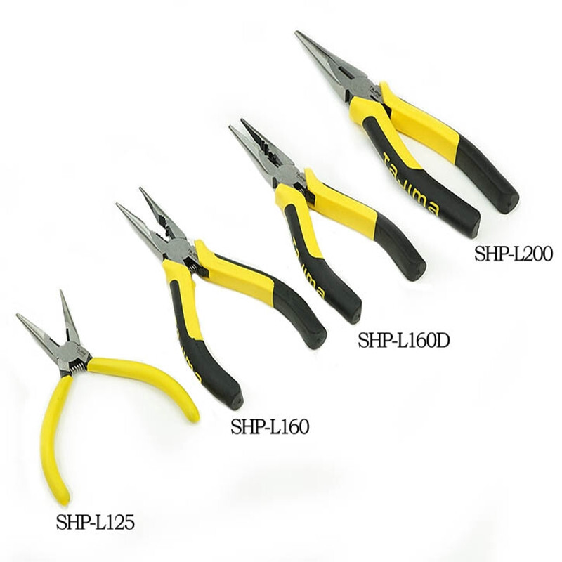 Tajima (TAJIMA) Tajima Japanese-style needle-nose pliers 6 inches repair needle-nose pliers alloy steel durable needle-nose tweezers electronic needle-nose pliers 6 inches L160E