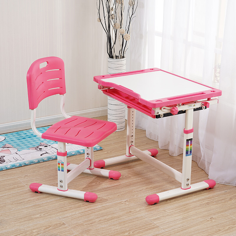 Xu Ke Study Desk Student Table And Chair Set Xu Ke Study Desk Student Table And Chair Set Child Writing Pink