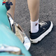 斐乐（FILA）官方男鞋ROCK岩石鞋帆布鞋新款时尚休闲鞋 黑-BK 40