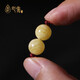 Xinyou natural ore Russian material white flower beeswax round beads single star and moon bodhi accessories top beads with loose beads single bead full honey round beads 12mm/single with certificate
