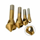 
Huilide custom M35 cobalt-containing titanium plating with holes inside chips chamfering knife 90-degree chamfering drill counter hole drill stainless steel chamfering drill cobalt D1049mm 90-degree handle diameter 6
