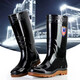 
39-50 Large size rain boots Medium-high tube rain boots wear-resistant and non-slip kitchen construction site car washing and widening waterproof shoes men 838 High tube extra large size [no cotton] standard size 39