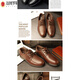 
Light fairy men's plus-fat plus-size leather shoes for men's leather shoes large size loose extra-large spring leather Korean version breathable 9901 black single shoes [four seasons] 49