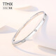 TTMIX platinum bracelet for women pt950 platinum smooth plain ring concubine bracelet birthday gift for wife 55mm weight 17.09g width 5.2mm