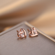Idel's Sweetheart Earrings Women's Earrings Niche Design High-end 2025 New Trendy Small Earrings Fashion Accessories Sweetheart Earrings E0087