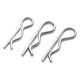 Jinggong B-type pin R-type pin elastic split pin stainless steel wave pin R-shaped pin bayonet hairpin lock pin 7 150 (5 pieces) B type spring steel
