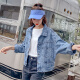 Yu Zhaolin Women's Korean Style Loose Top Jacket Fashion Versatile Denim Jacket Women YWWT202330 Blue M