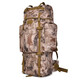 Outdoor 110 liter large capacity camouflage backpack backpack carrying tactical mountaineering bag U-shaped steel frame large backpack green camouflage-110L 110L