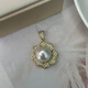 Pearl 10-11mm Australian white pearl pendant South Sea white pearl seawater pearl pendant S925 silver