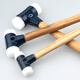 EXPLOIT industrial-grade installation hammer rubber hammer nylon non-elastic hammer steel pipe handle installation hammer 50mm