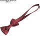 North Martin high-end silk bow tie for men's wedding Qiji red bow groom's gift high-end Chinese style