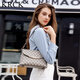 KRCK light luxury commuter new women's bag crossbody shoulder bag birthday gift for girlfriend and wife shell bag niche trend brown