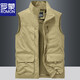 Romon Outdoor Weste Herren-Kurz trocken dünner Quelle und Sommer Freizeitmulti-Tocket-Fotografie Fischereipferd 677-Military Green Thin XL (geeignet für 135-150jin [Jin entspricht 0,5 kg])