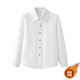 LUOBOBEIBEI children's shirt white boys' long-sleeved shirt table New Year's greetings school style plus velvet white 170