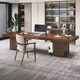 New Chinese style office solid wood boss desk desk and chair combination simple president desk light luxury home desk modern standard pure solid wood single table 160cm