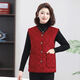 Mother's autumn and winter clothing plus velvet vest cardigan warm vest middle-aged and elderly new thickened waistcoat large size vest jacket peacock blue thickened 3XL 120-135Jin Jin equals 0.5 kg 14