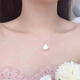 18K gold necklace small skirt pendant color gold rose gold au750 color gold necklace clavicle chain for girlfriend Chinese Valentine's Day gift K gold rose gold (single pendant) 16mm white mother-of-pearl