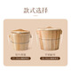 Bamboo-cedar edge steamed rice barrel wooden barrel wooden barrel rice steamed rice barrel rice steamer steamer household steaming wooden Zhengzi rice wooden rice barrel fir 21cm curved edge wooden barrel + flat cover + wooden bottom