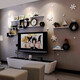 City code piano paint ready stock wall shelf living room TV background wall creative grid room C19-Package R