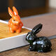 Rabbit Ornament Tea Pet Color Changing Small Ornaments Tea Tray Ornaments Small Tea Pet Fortune Rabbit Tea Play Fine Tea Set Ornaments Fortune Rabbit Gold