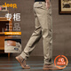 JEEP Jeep plus velvet thickened high-end men's casual pants men's 2025 autumn and winter new loose straight pants business pants men