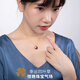 Hai Tong Jiu Zi Li Huo Nian Large Particles Perfect Round Freshwater Pearl Pendant Single Feminine Four-Leaf Clover Purple Necklace Gift Minor Flaws 10-11mm