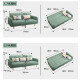 L/S sofa bed dual-purpose folding sofa folding bed double-seat technology cloth sofa [no-wash technology cloth] [off-white latex style] 2.0 meters S96