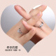 Crystal 925 silver open couple rings, a pair of silver rings, proposal rings for couples, male and female student models, adjustable Korean style jewelry for girlfriends on Valentine's Day, long-distance love tokens, J148 love-for-life couple rings, a pair