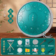 Qiangu Kongling Drum 15-tone steel tongue drum color empty drum for adults and children beginners disc drum worry-free drum percussion instrument 14 inches 15-tone lotus rhyme peacock green + drum stand