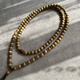 Langmai customized natural American fragrant green sandalwood pendant long bead chain lanyard is comparable to agarwood men's and women's neck chain pendant rope A style fragrant green sandalwood 8mm 66cm medium long style