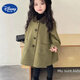 Disney (Disney) Girls Korean Children's Clothing Autumn and Winter New Double-sided Cashmere 2025 Children's Coat Woolen Coat Woolen Style Jacket Woolen Coat Jacket Autumn and Winter Style 100