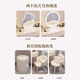 DUMANNI dressing table bedroom modern simple small and large apartment dressing table table light luxury wabi-sabi cream style bedside single table in one white 50 table + smart mirror + round stool complete decoration