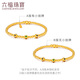 Bijoux liufu Fuman Heirloom Series Gold Colored Crake Round Berde Bracelet Gold Bracelet Prix F63TBGB0075 6,98 grammes (y compris le coût de la main-d'œuvre 1 047 yuan)