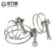 Guwanji 304/201 stainless steel double steel wire hose clamp pipe clamp gas pipe holder water pipe steel structure rubber pipe clamp 304 material 25x2mm 2 pieces