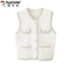 Woodpecker (TUCANO) Mink Vest Women's New Spring and Autumn Korean Sleeveless Knitted Jacket Small Fragrant Cardigan Versatile Waistcoat Vest Beige M Recommended 95-105Jin Jin equals 0.5 kg
