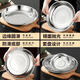 Xingfang 304 stainless steel dinner plate shallow basin thickened round plate flat bottom dinner plate dish 20CM