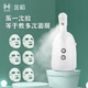 Golden Rice Facial Steamer Hot and Cold Dual Spray Nano Spray Beauty Instrument Hydrating Cold Spray Humidifying Facial Steamer Facial Steamer KD169A White Hot and Cold